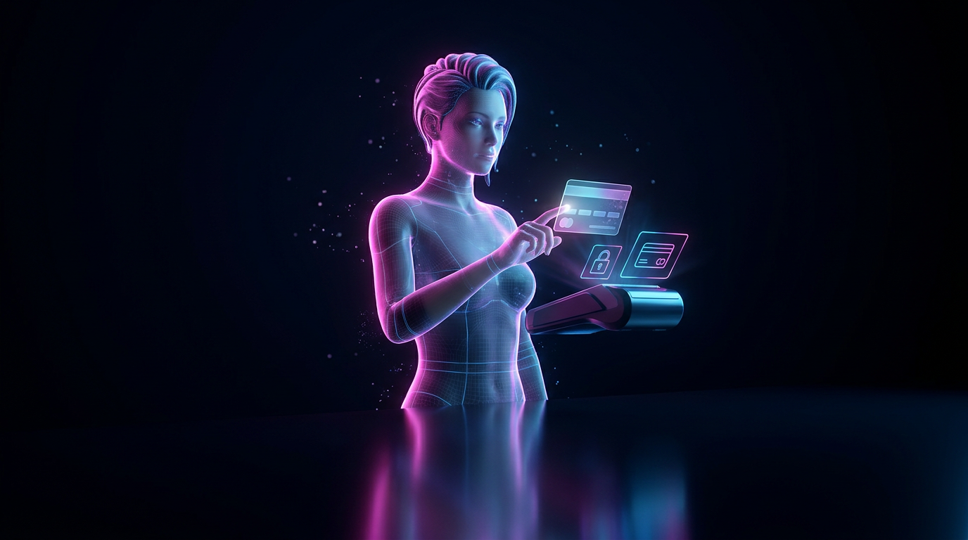 Futuristic AI Payment Companion